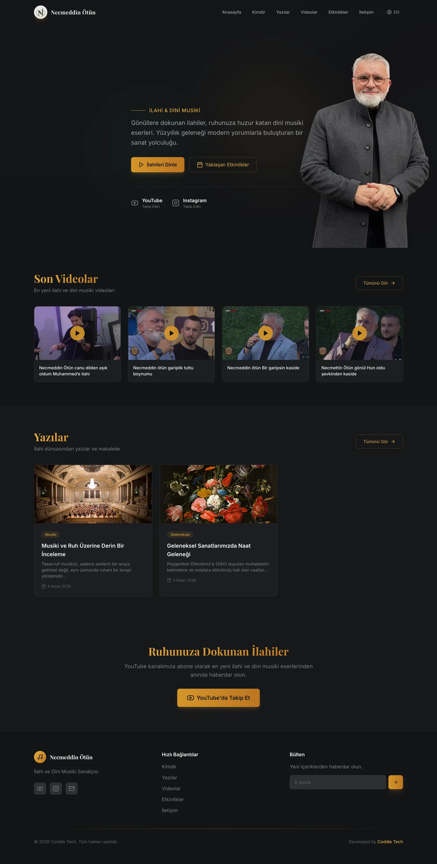 Necmeddin Ötün — Web Sitesi